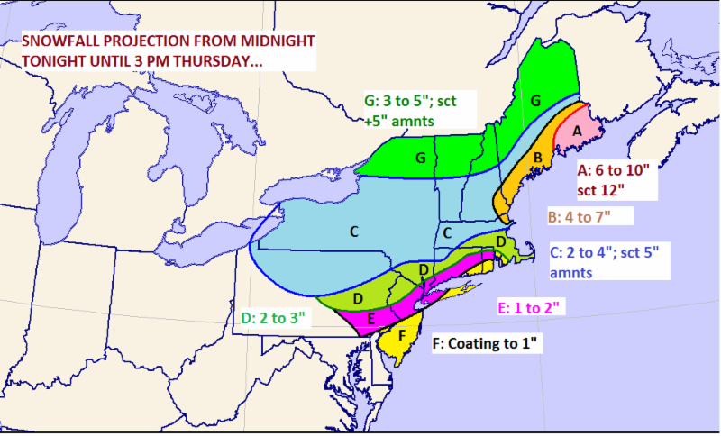 NYPGA Weather Updates Sample Map