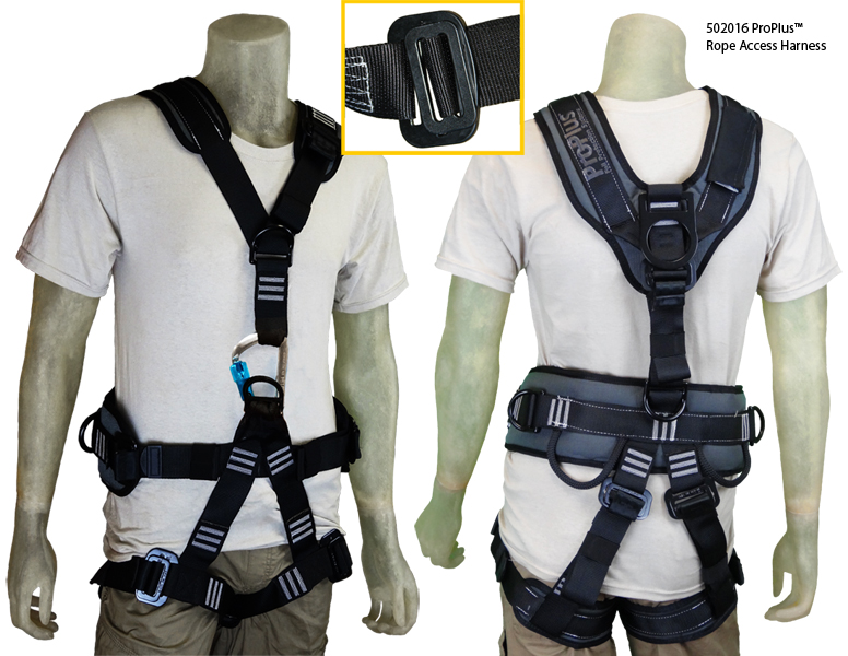 The Rope Access™ harness is designed for technicians working at height