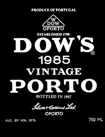 Dow 1985 Label
