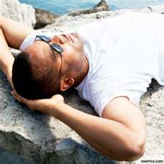 sunbathe