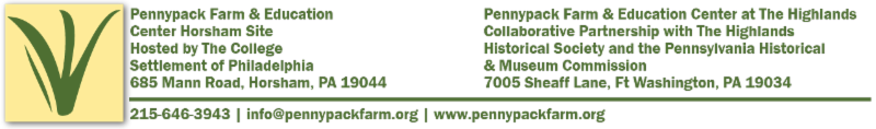 Pennypack Farm Footer