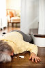 Woman laying on floor