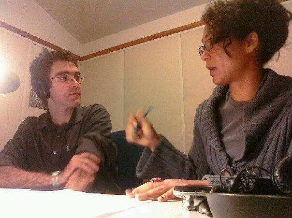 Brian and Amy right before last broadcast