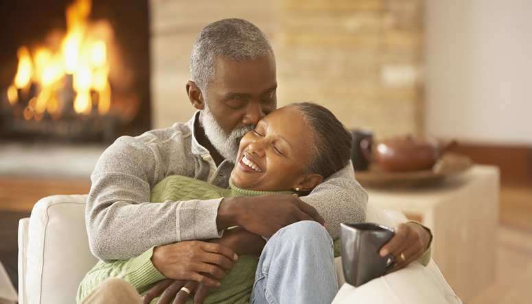 Black older couple