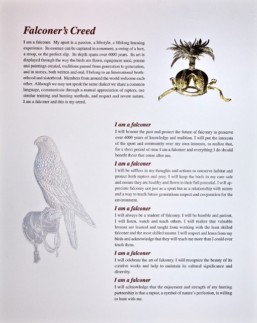 Falconer's Creed