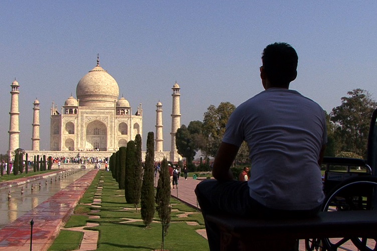Jason DaSilva at the Taj Mahal.