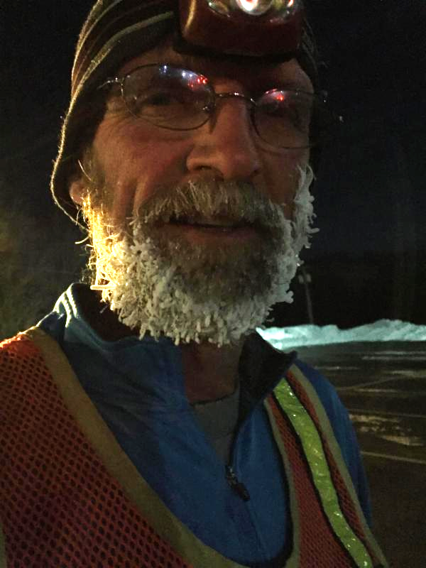 Peter on a moonlight run in