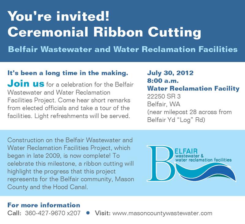 Wastewater Facility Ribbon Cutting