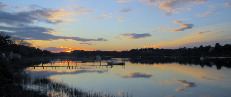 sunset over mill pond 2