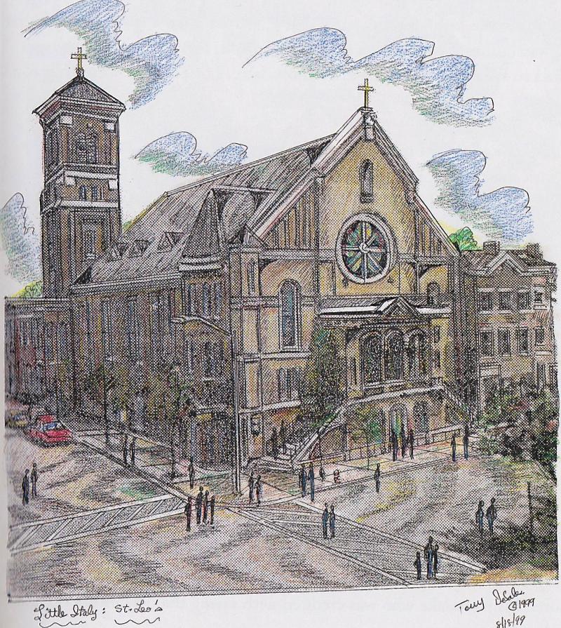 tony desales sketch of st leos
