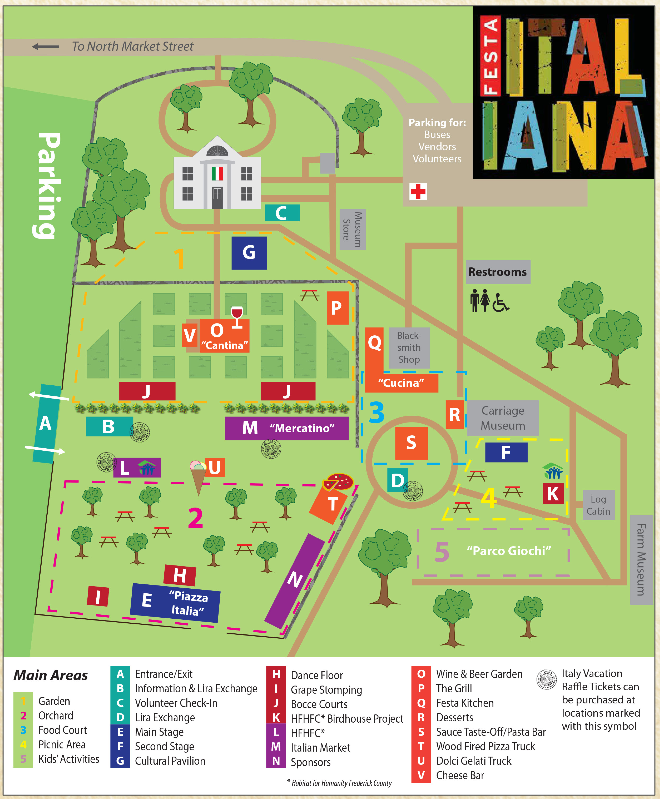 festa italiana map