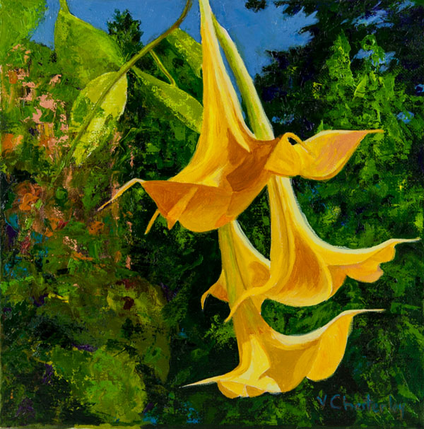 Oil Painting by Vivian Chesterley; Dancing in the Sun