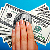Hand holding money
