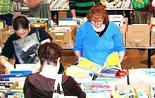 Shoppers at the Book Sale