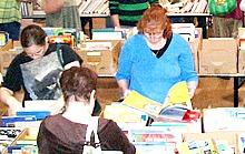 Book Sale shopers