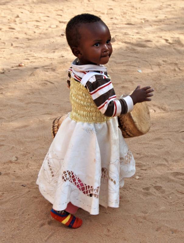 Little Girl with Drum