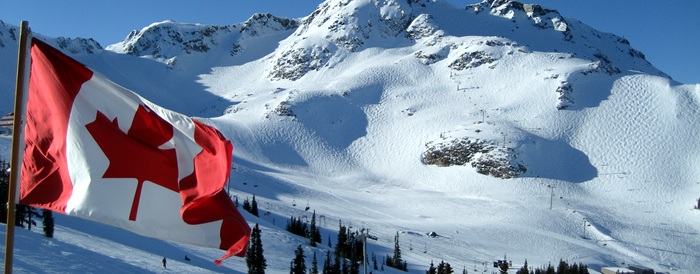 Whistler y la Bandera de Canada