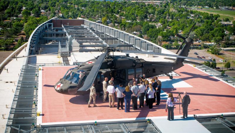 UH-60 Black Hawk on UCH Helipad, June 2015