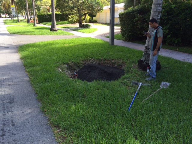 hoyos a ser rellenados