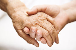 two hands clasped