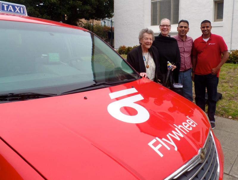 flywheel taxi with seniors
