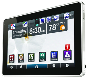 computer tablet with images to choose