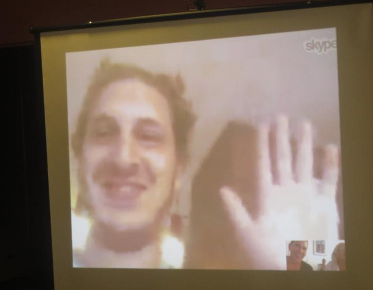 young man on Skype from Africa