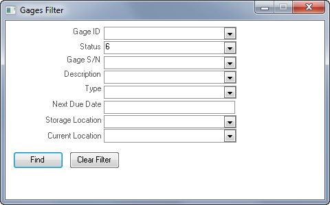 Status Quick Filter