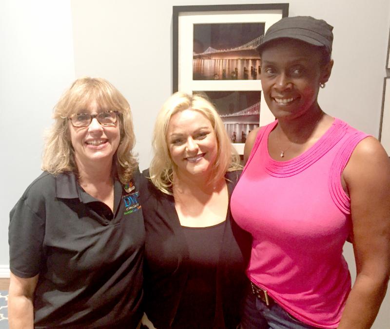 Linda Davies, Jen Gerard and Oriana John