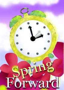 Spring forward clock