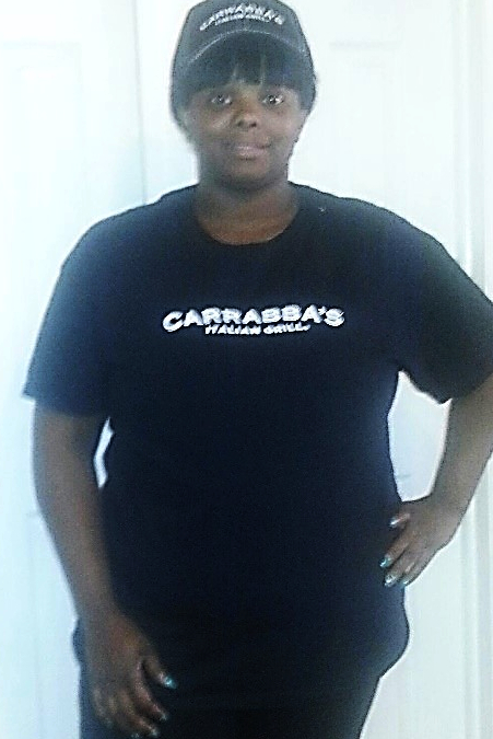 BASCA client wearing Carrabba's uniform