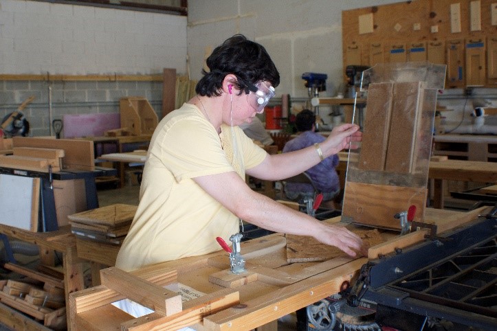 BASCA client in woodworking program
