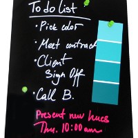 Black magnetic marker board
