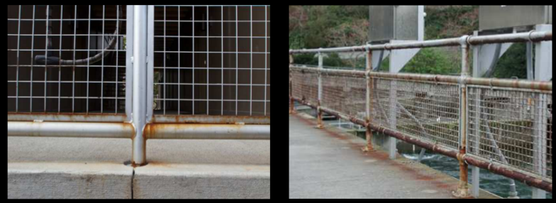 images of rust examples on railings