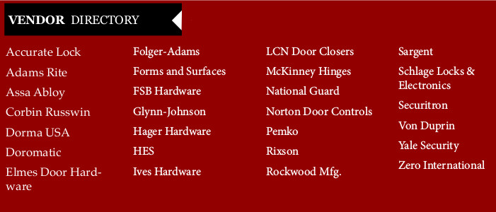 image of knowles door's vendor list