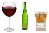 wine, beer, & hard liquor