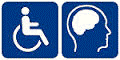Physical & mental disability logos
