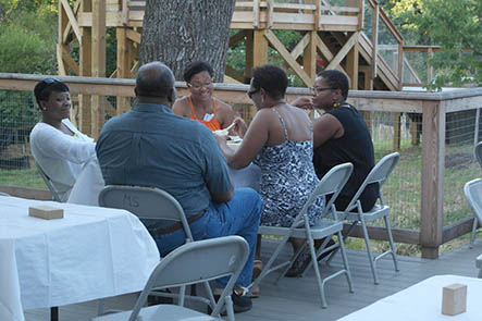 Group at table