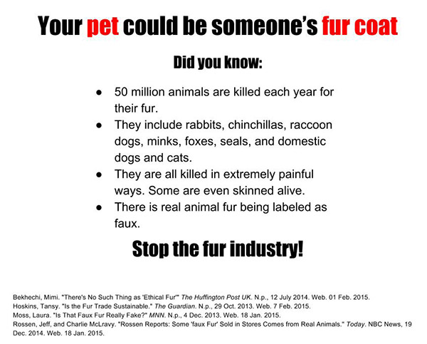 Anti-fur ad