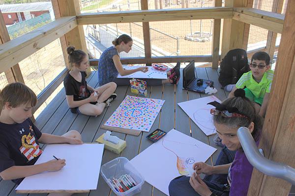 Art in treehouse