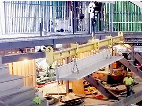 Precast being lifted