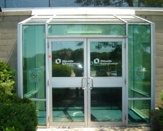 Front Entrance Made of Glass