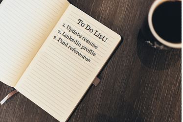 Notepad with a _to do_ list