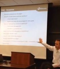 VP of Recruiting Pointing To Screen