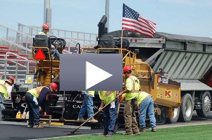 Paving crew on the job