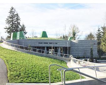 Theater building built into the side of a hill