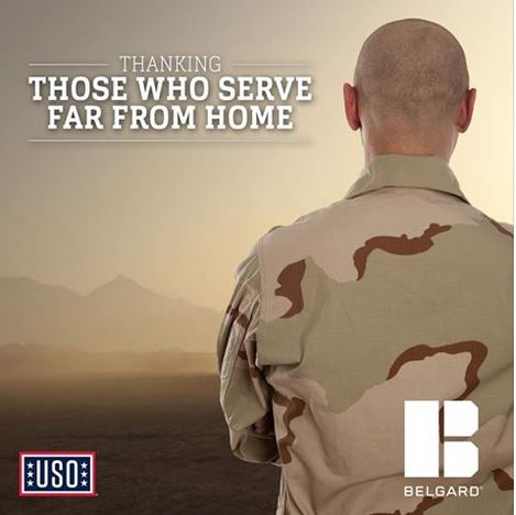 The back of a man wearing military clothing 