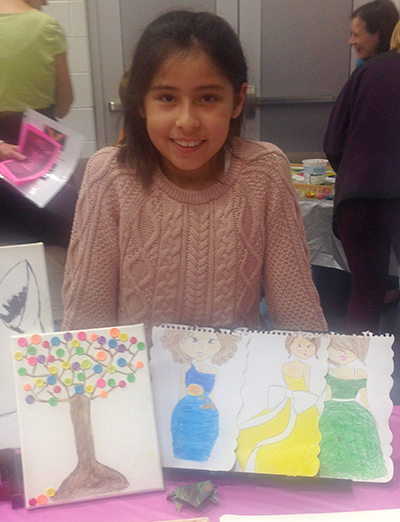 Alejandra Soler displays her artwork