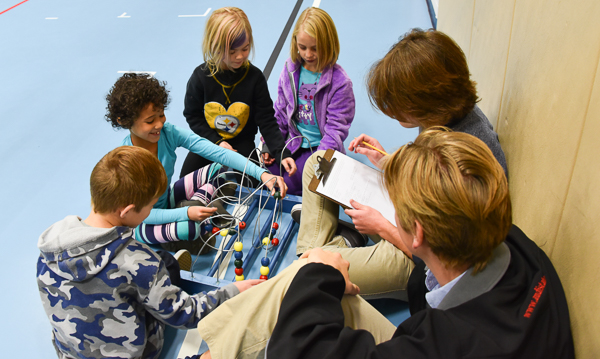 Easterly Parkway students tested photos designed and built by State High students.