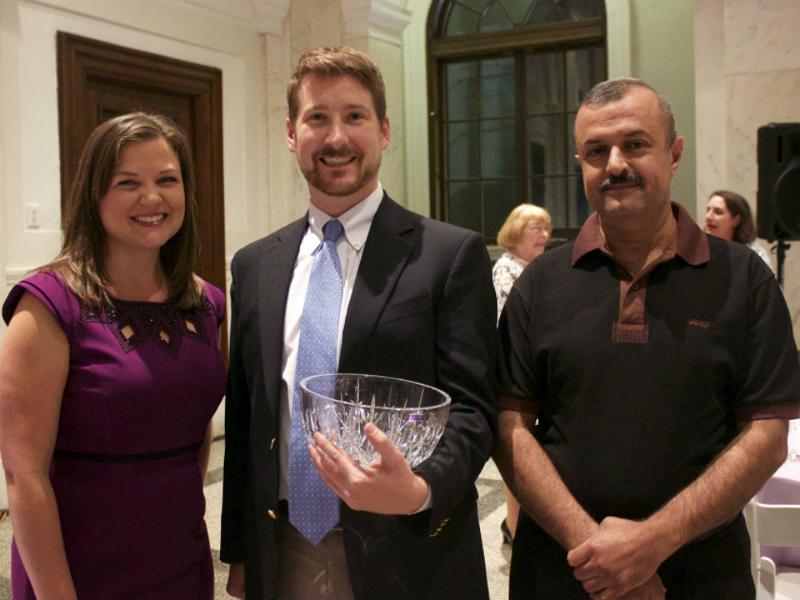 Left to Right Former Director of Refugee Services Natalie Yasson